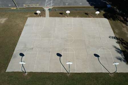 Birdneck Elementary School Outdoor Basketball Courts in Virginia Beach