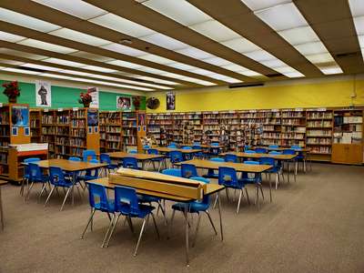 Jerry D. Holland Middle School Library in Baldwin Park