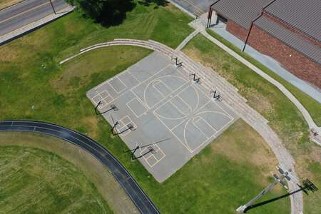 Irving Middle School Outdoor Basketball Courts in Pocatello