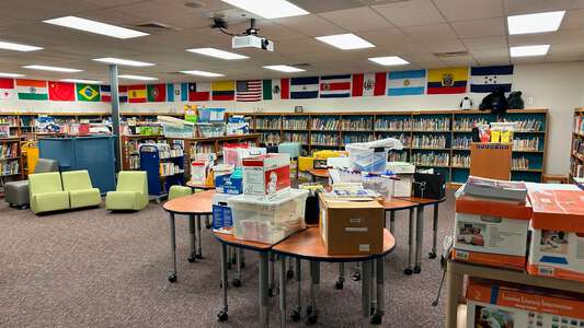 Anderson Mill Elementary School Library in Austin