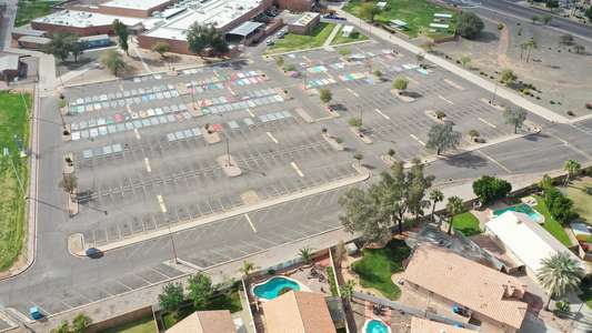 Gilbert High School Parking Lot 1 - Student Parking Lot in Gilbert
