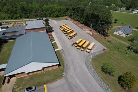 North Johnston High School Parking Lot - Bus in Kenly