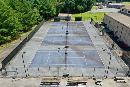 Gilmer High School Tennis Courts in Ellijay