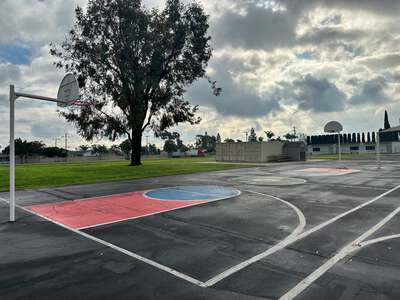Skylark Preschool Outdoor Basketball Courts in Garden Grove