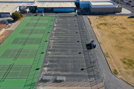 Eldorado High School Outdoor Basketball Courts in Las Vegas