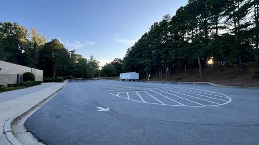 Peachtree Elementary School Parking Lot - Rear in Peachtree Corners 2