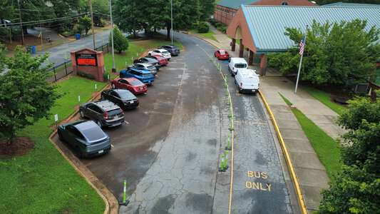 Parkside Elementary School Parking Lot - Front in Atlanta 2