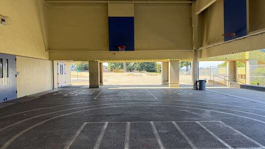 Covered Basketball Area