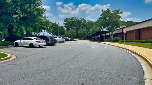 Pharr Elementary School Parking Lot - Main Front in Snellville