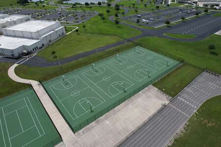 Cypress Creek Middle School Outdoor Basketball Courts in Wesley Chapel