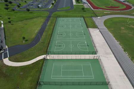 Cypress Creek Middle School Outdoor Basketball Courts in Wesley Chapel