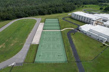 Cypress Creek Middle School Outdoor Basketball Courts in Wesley Chapel