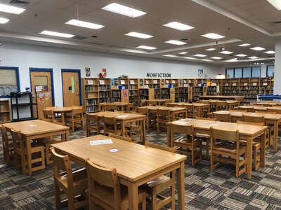 Gibbs Elementary School Library in Corryton