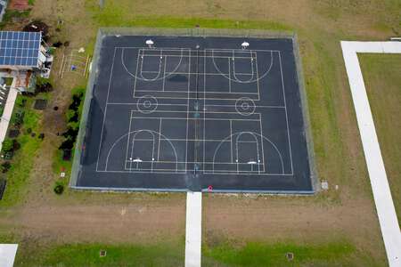 Harns Marsh Middle School Blacktop / Basketball Courts in Lehigh Acres