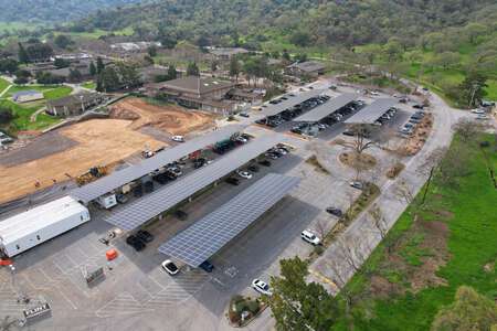 Gavilan College Parking Lot A in Gilroy