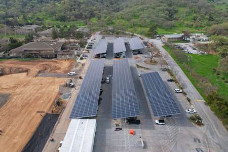 Gavilan College Parking Lot A in Gilroy
