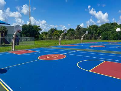 Royal Green Elementary School Outdoor Basketball Courts in Miami