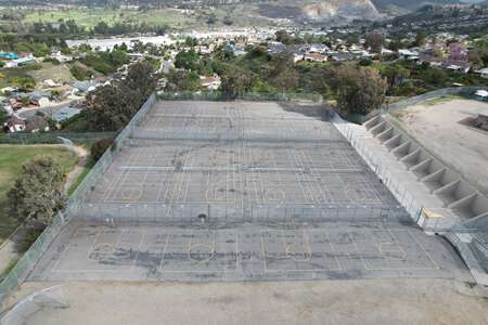 Lewis Middle School Outdoor Basketball Courts in San Diego