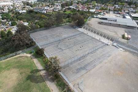Lewis Middle School Outdoor Basketball Courts in San Diego