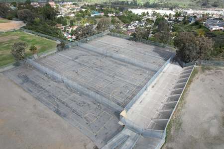 Lewis Middle School Outdoor Basketball Courts in San Diego