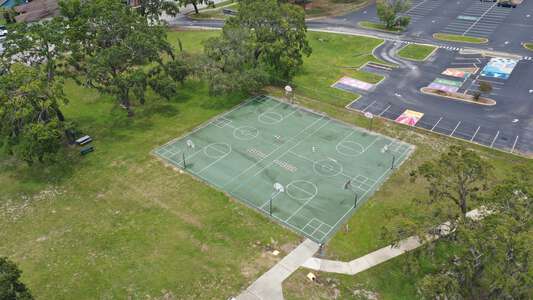 Cypress Elementary School Outdoor Basketball Courts in New Port Richey