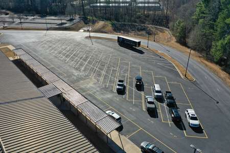 North Forsyth High School Bus Parking Lot in Cumming
