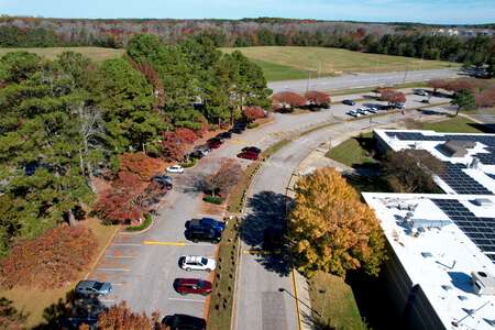 Ocean Lakes Elementary School Parking Lot in Virginia Beach