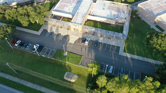 J. W. Mitchell High School Parking Lot - Front in New Port Richey