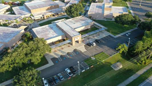 J. W. Mitchell High School Parking Lot - Front in New Port Richey