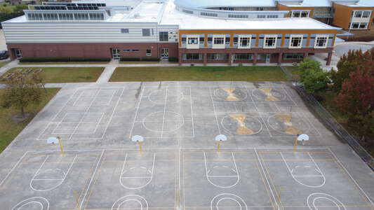 College Park Elementary School Outdoor Basketball Courts in Virginia Beach