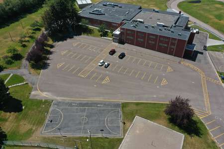 Franklin Middle School Parking Lot - Front in Pocatello