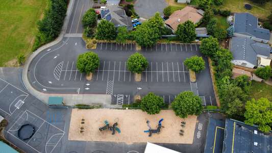 Barnes Elementary School Parking Lot - Back in Beaverton 2