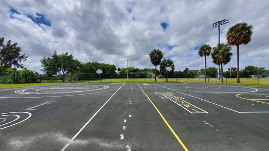 Gulfstream Academy of Hallandale Beach K-8 Outdoor Basketball Courts in Hallandale Beach
