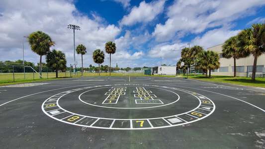 Gulfstream Academy of Hallandale Beach K-8 Outdoor Basketball Courts in Hallandale Beach