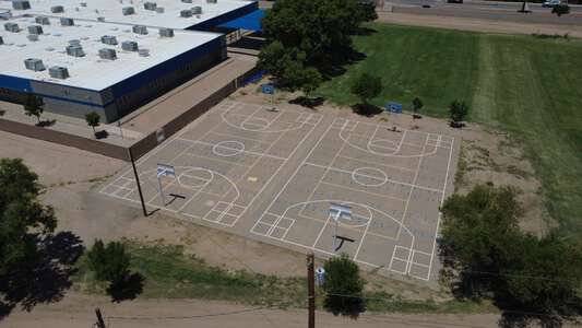 Robert R. Rojas Elementary School Outdoor Basketball Courts in Socorro 2