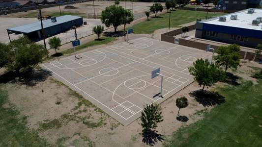 Robert R. Rojas Elementary School Outdoor Basketball Courts in Socorro 3