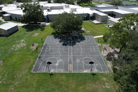 Hudson Primary Academy Outdoor Basketball Courts in Hudson