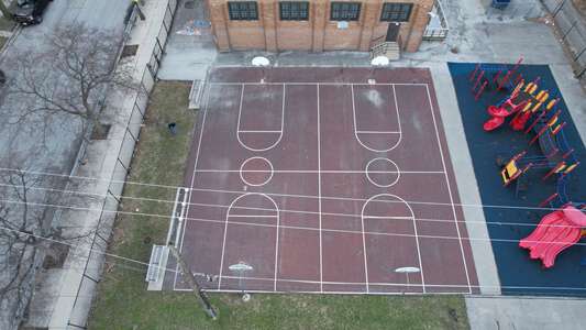 Sherman - William T Sherman Elementary School Outdoor Basketball Courts in Chicago 3