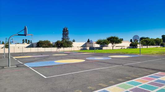 Corona Elementary School Outdoor Basketball Courts in Ontario