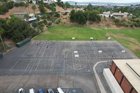 Carl H. Lorbeer Middle School Blacktop / Basketball Courts in Diamond Bar