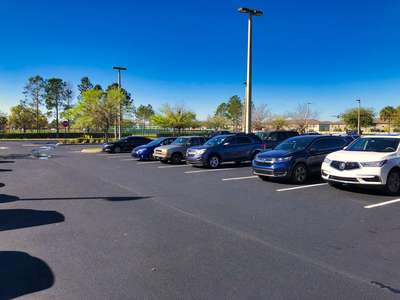 Castle Creek Elementary School Parking Lot in Orlando 2
