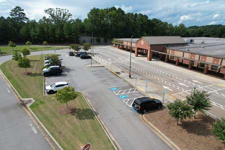 Burnette Elementary School Parking Lot - Main Front in Suwanee