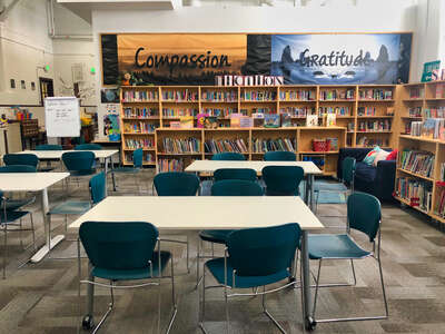 Marysville K-5 School Library in Portland