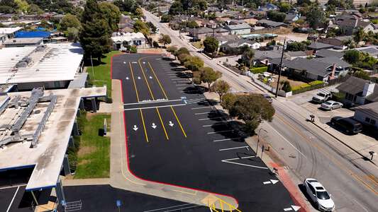 Calabasas Elementary School Parking Lot - Front in Watsonville 2