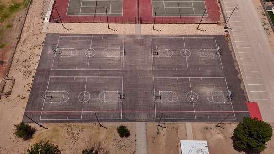 William D. Slider Middle School Outdoor Basketball Courts in El Paso 2