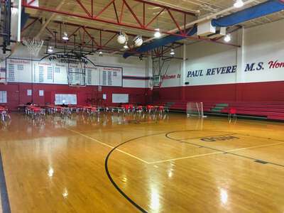 Revere Middle School Gym - Red in Houston