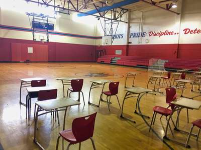 Revere Middle School Gym - Red in Houston