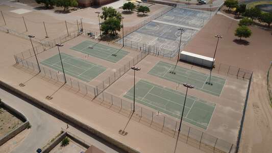 Hurshel Antwine Middle School Tennis Courts in El Paso 3