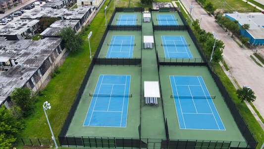 Westbury High School Tennis Courts in Houston
