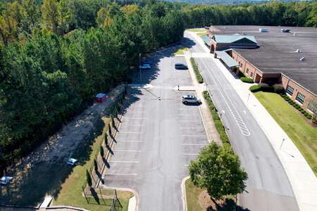 White Oak Elementary School Parking Lot - Main Front in Sugar Hill